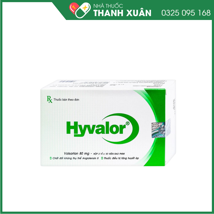 Hyvalor 80mg điều trị tăng huyết áp, suy tim